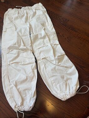 refuge Cream Elastic Waist Pull-On Pants